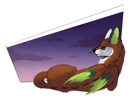 Techno sky ych by lilCunyi